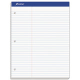 Double Sheet Pads, Medium-college Rule, 8.5 X 11.75, White, 100 Sheets