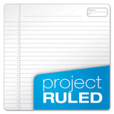 Gold Fibre Wirebound Writing Pad W- Cover, 1 Subject, Project Notes, Navy Cover, 8.5 X 11.75, 70 Sheets