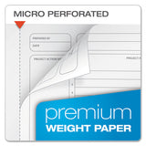 Gold Fibre Wirebound Writing Pad W- Cover, 1 Subject, Project Notes, Green Cover, 9.5 X 7.25, 84 Sheets