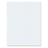 Quadrille Pads, 4 Sq-in Quadrille Rule, 8.5 X 11, White, 50 Sheets