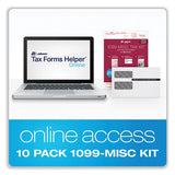 1099-misc Five-part Laser Forms And Envelopes, Five-part Carbonless, 8.5 X 5.5, 10-pack