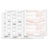 W-2 Tax Forms, 4-part, 5 1-2 X 8 1-2, Inkjet-laser, 50 W-2s & 1 W-3