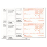 W-2 Tax Forms, 4-part, 5 1-2 X 8 1-2, Inkjet-laser, 50 W-2s & 1 W-3