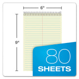 Steno Books, Gregg Rule, 6 X 9, Maroon Cover, 80 Green Tint Sheets, 6-pack