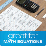 Cross Section Pads, 10 Sq-in Quadrille Rule, 8.5 X 11, White, 50 Sheets