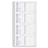 Petty Cash Receipt Book, 5 1-2 X 11, Two-part Carbonless, 200 Sets-book