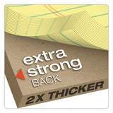 Double Docket Ruled Pads, Narrow Rule, 8.5 X 11.75, Canary, 100 Sheets, 6-pack