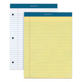 Double Docket Ruled Pads, Wide-legal Rule, 8.5 X 11.75, White, 100 Sheets, 6-pack