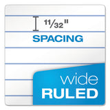 Reporter’s Notebook, Wide-legal Rule, White Cover, 4 X 8, 70 Sheets, 12-pack