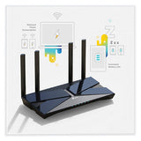 Archer Ax1500 Wireless And Ethernet Router, 5 Ports, Dual-band 2.4 Ghz-5 Ghz