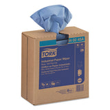 Industrial Paper Wiper, 4-ply, 12.8 X 16.5, Blue, 180-carton