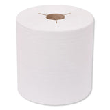 Universal Hand Towel Roll, Notched, 1-ply, 8" X 800 Ft, White, 6 Rolls/carton