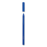 Gripped Stick Ballpoint Pen, Stick, Medium 1 Mm, Blue Ink, Blue Barrel, 60-pack