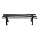 Wire Mesh Raised Shelf, 26.57 X 1.5 X 7.48, Black