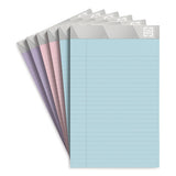 Notepads, Narrow Rule, Pastel Sheets, 5 X 8, 50 Sheets, 6-pack