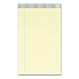 Notepads, Wide-legal Rule, Canary Sheets, 8.5 X 14, 50 Sheets, 12-pack