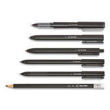 Roller Ball Pen, Stick, Fine 0.5 Mm, Assorted Ink Colors, Black Barrel, 3-pack
