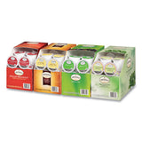 Tea K-cups, Assorted, 0.11 Oz K-cups, 24-box, 4 Boxes-carton