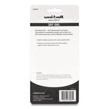 Signo 207 Retractable Gel Pen, 0.7mm, Black Ink, Translucent Black Barrel, 4-pack