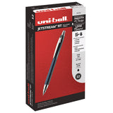 Jetstream Retractable Ballpoint Pen, Fine 0.7mm, Black Ink, Blue Barrel