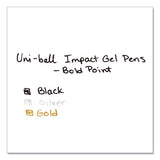 207 Impact Stick Gel Pen, Bold 1mm, Black Ink, Silver-black Barrel