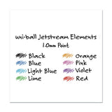 Jetstream Elements Ballpoint Pen, Retractable, Medium 1 Mm, Assorted Ink And Barrel Colors, 6-pack