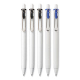 Unione Gel Pen, Retractable, Medium 0.7 Mm, Business Ink-color Assortment, White Barrel, 5-pack