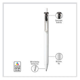 Unione Gel Pen, Retractable, Medium 0.7 Mm, Business Ink-color Assortment, White Barrel, 5-pack