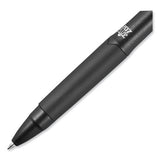 207 Plus+ Gel Pen, Retractable, Medium 0.7 Mm, Blue Ink, Black Barrel, 4-pack