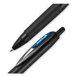 207 Plus+ Gel Pen, Retractable, Medium 0.7 Mm, Blue Ink, Black Barrel, 4-pack