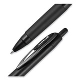207 Plus+ Gel Pen, Retractable, Medium 0.7 Mm, Black Ink, Black Barrel, 4-pack
