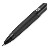 207 Plus+ Gel Pen, Retractable, Medium 0.7 Mm, Black Ink, Black Barrel, 4-pack