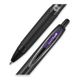 207 Plus+ Gel Pen, Retractable, Medium 0.7 Mm, Inspirational Ink-color Assortment, Black Barrel, 6-pack