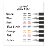 Vision Elite Roller Ball Pen, Stick, Bold 0.8 Mm, Assorted Ink And Barrel Colors, 8-pack