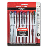 Vision Elite Roller Ball Pen, Stick, Bold 0.8 Mm, Assorted Ink And Barrel Colors, 8-pack