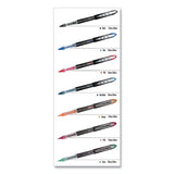 Vision Elite Roller Ball Pen, Stick, Bold 0.8 Mm, Assorted Ink And Barrel Colors, 8-pack