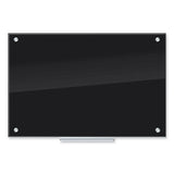 Black Glass Dry Erase Board, 35 X 23