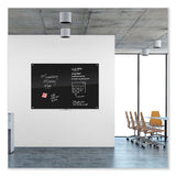 Black Glass Dry Erase Board, 70 X 47