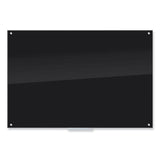 Black Glass Dry Erase Board, 70 X 47