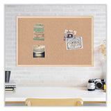 Cork Bulletin Board, 35 X 23, Natural Surface, Birch Frame