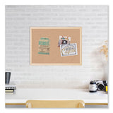 Cork Bulletin Board, 70 X 47, Natural Surface, Birch Frame