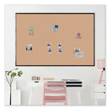 Cork Bulletin Board With Aluminum Frame, 35 X 23, Natural Surface, Black Frame