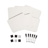Single-sided Dry Erase Lap Board, 12 X 9, White Surface, 6-pack