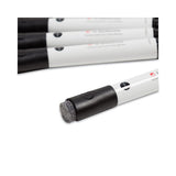 U-defense Antimicrobial Dry-erase Markers, Broad Chisel Tip, Black, 12-pack