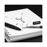 Cambria Soft Touch Mechanical Pencil, 0.7 Mm, Hb (#2), Black Lead, Black Barrel, 12-pack