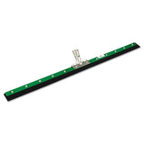 Aquadozer Heavy Duty Floor Squeegee, 36 Inch Blade, Green-black Rubber, Straight