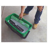 Pro Bucket, 6gal, Plastic, Green