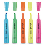 Desk Highlighters, Chisel Tip, Fluorescent Orange, Dozen
