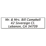 Recycled Custom Micropore Stamp, Preinked, 2 5-8 X 1-2
