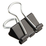 Binder Clips, Mini, Black-silver, Dozen